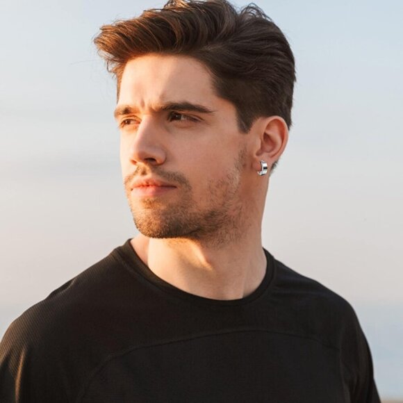 Stylish Stainless Steel Clip-On Huggie Hoops - Non-Piercing Earrings for All - Picture 4 of 7